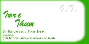 imre thum business card